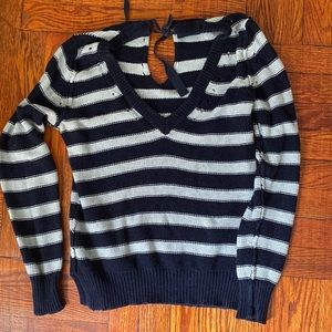 Banana republic navy striped sweater